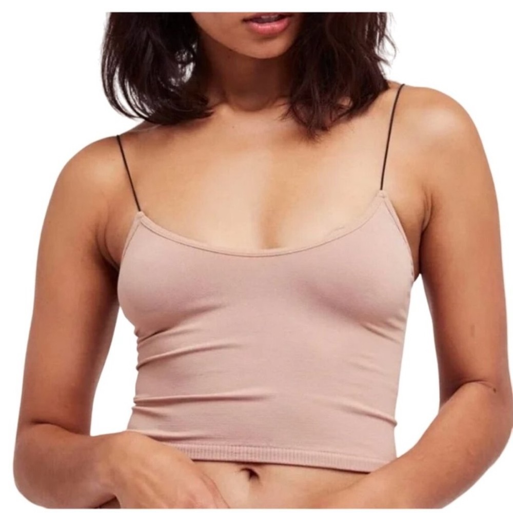 NWOT Free People Intimately Seamless Skinny Cami Brami Top Natural Size XS/S